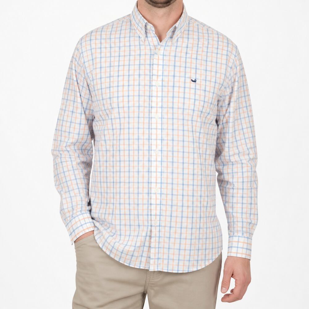 Southern Marsh Shirt Mens Medium Plaid Button Down Casual Classic Fit *flaws